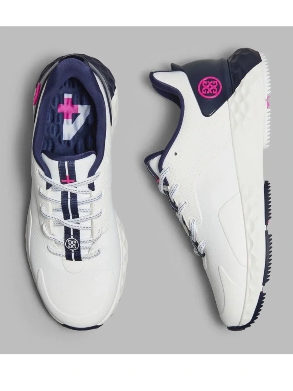 G/fore MG4+ Perforated Spikeless Golf Shoes Sneakers Snow Twilight Womens Golf - Picture 3 of 9